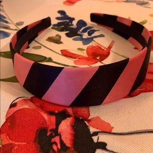 Gap pink and navy striped headband